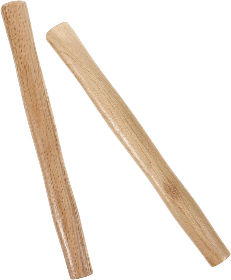 2pcs Wooden Hammer Handles Replacement Hammer Fitting Ergonomic Oval Hole Design for Repair and Woodworking Mallet Use Handles - Image 1