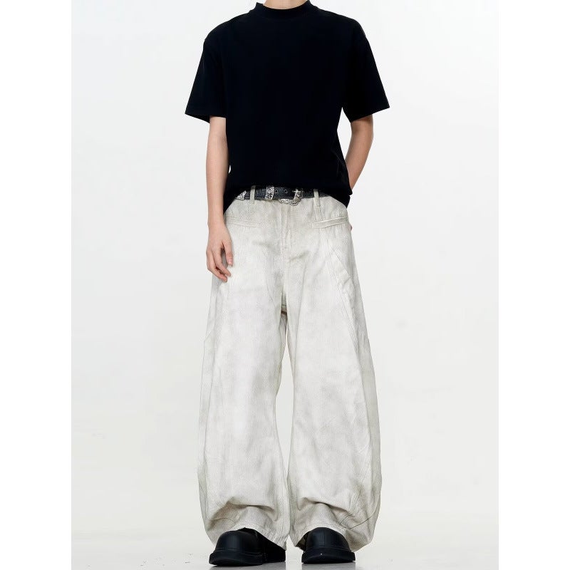 Unisex Classic Denim Jeans Loose Fit Daily Outdoor Wear - Image 2