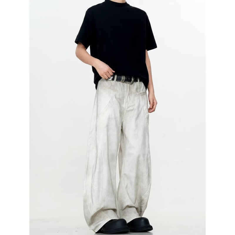 Unisex Classic Denim Jeans Loose Fit Daily Outdoor Wear - Image 3