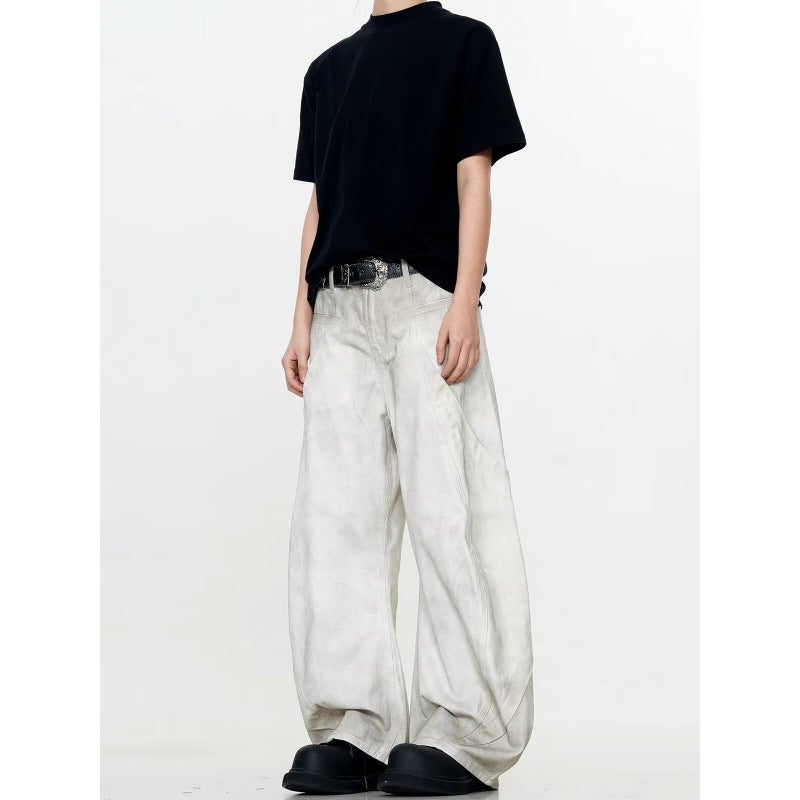 Unisex Classic Denim Jeans Loose Fit Daily Outdoor Wear - Image 4