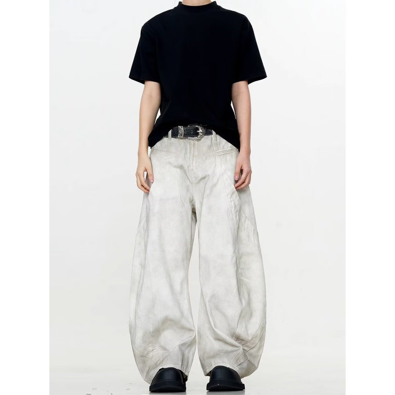 Unisex Classic Denim Jeans Loose Fit Daily Outdoor Wear - Image 1
