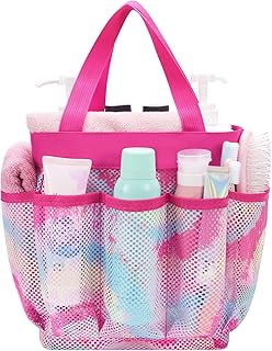 WAWSAM WAWSAM Mesh Shower Bag for Dorm Room - 9Ã¢â‚¬Â x 9Ã¢â‚¬Â x 9.5Ã¢â‚¬Â Toiletry Shower Caddy for Women Students Tie  - Image 1