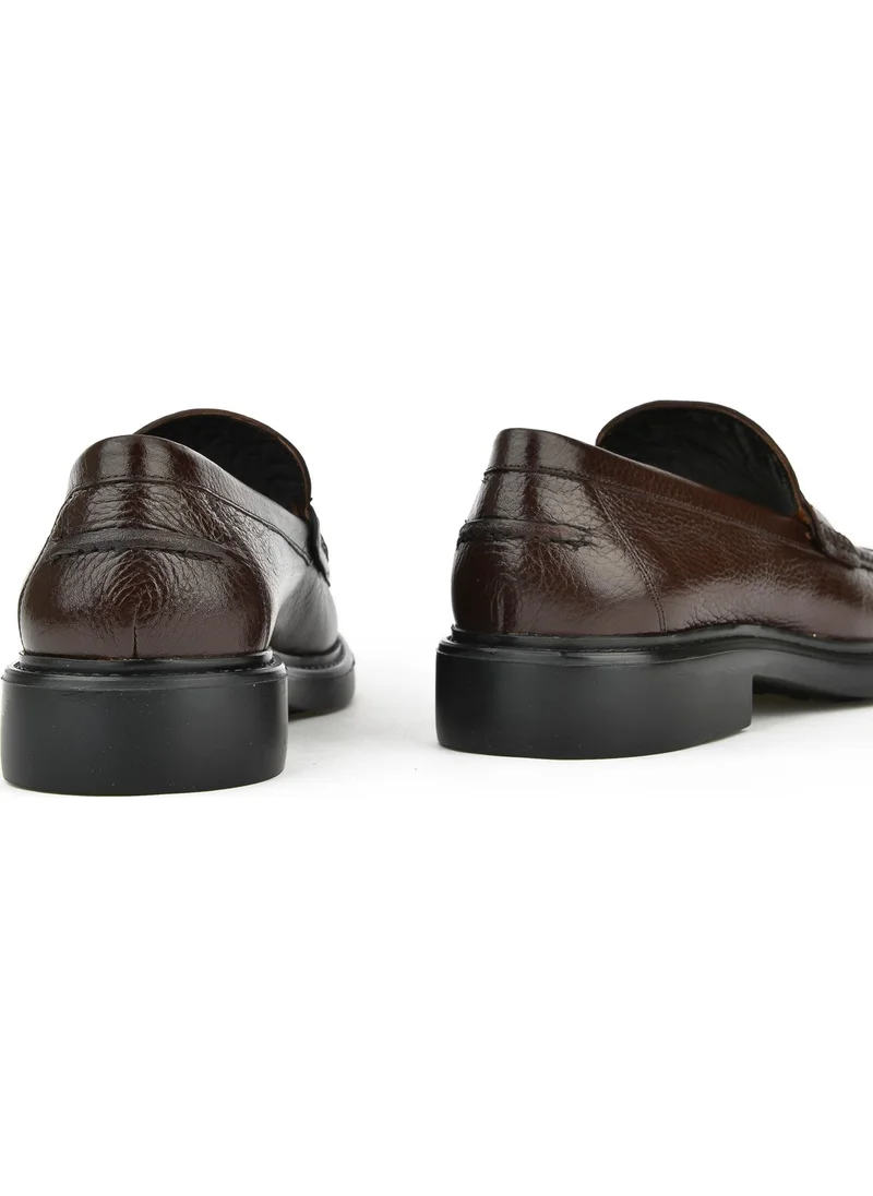 Ziya Men's Leather Shoes 13392Z16751 Brown