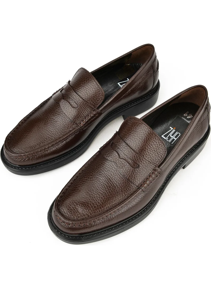 Ziya Men's Leather Shoes 13392Z16751 Brown