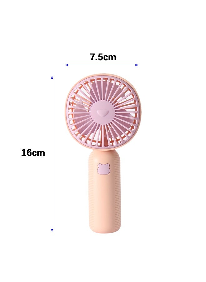 ACYYH 2PCS Mini Portable Fan, Powerful Handheld Fan,Stay Cool Portable Handheld Fan, USB Rechargeable, Lightweight, Minimalist Design for Travel, Office, Home Use - Image 2