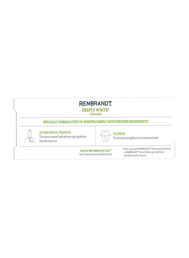 ريم براندت معجون أسنان ريمبرانت ديبلي وايت + بيروكسيد لتبييض الأسنان، بنكهة النعناع المنعش، 2.6 أونصة (عبوة من قطعتين) - Image 3