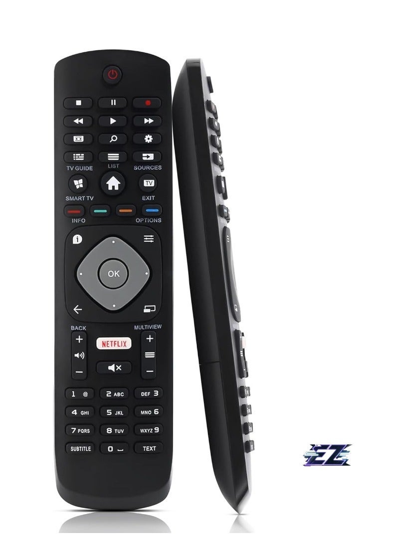 جهاز تحكم عن بعد بديل PopZa لتلفاز Philips من LEV، تلفاز LCD LED 3D HD ذكي عالمي مع Netflix - لا حاجة للإعداد - Image 2