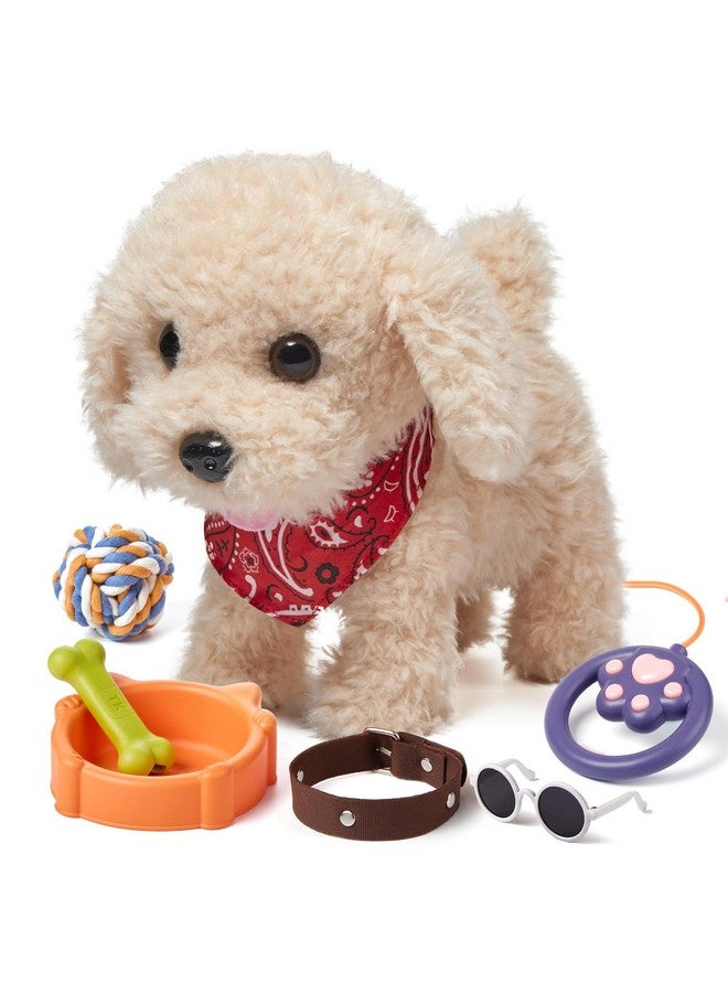 TUMAMA Remote Control Electronic Plush Puppy Dog Toy, Fun Interactive Toys,Walks,Barks,Shake Tail,Dress Up Realistic Stuffed Animal Dog, Gift For Girls Boys Age 3-6 Year Old  - Image 1
