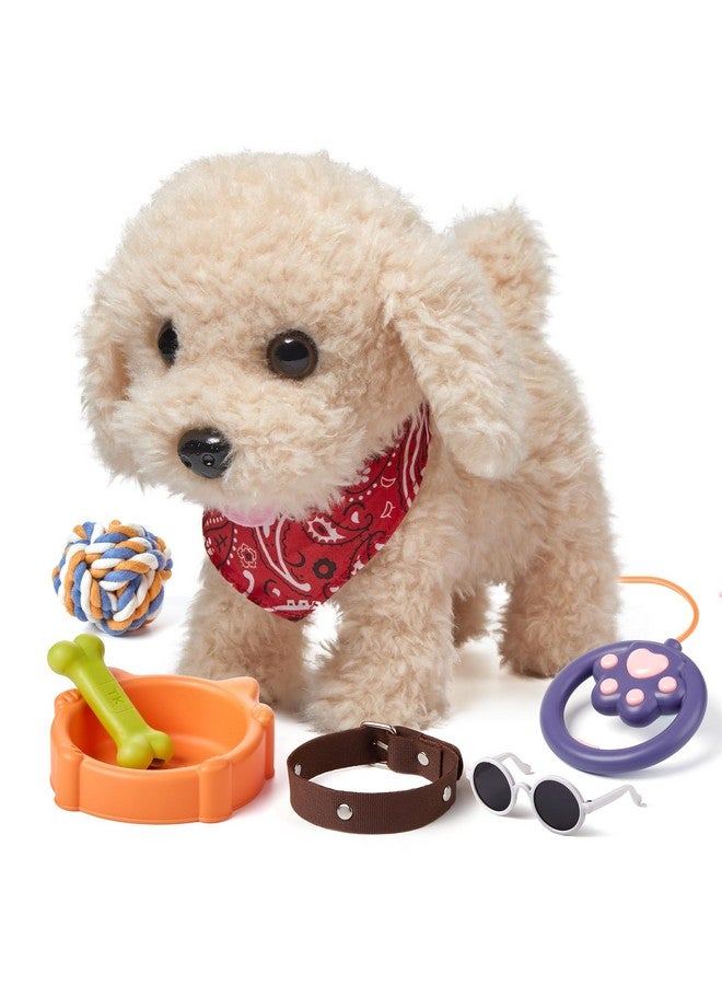 TUMAMA Remote Control Electronic Plush Puppy Dog Toy, Fun Interactive Toys,Walks,Barks,Shake Tail,Dress Up Realistic Stuffed Animal Dog, Gift For Girls Boys Age 3-6 Year Old  - Image 4
