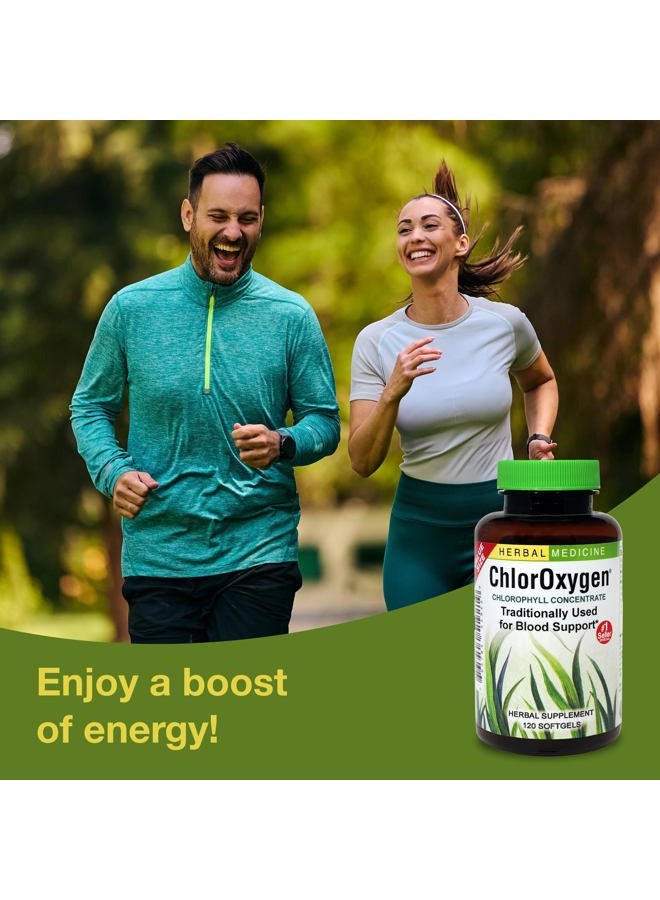 Herbs Etc. ChlorOxygen Chlorophyll Concentrate - Aids Healthy Blood Circulation - High-Altitude Environment Support - Energy Support - 120 Softgels (120 Servings) - Image 4