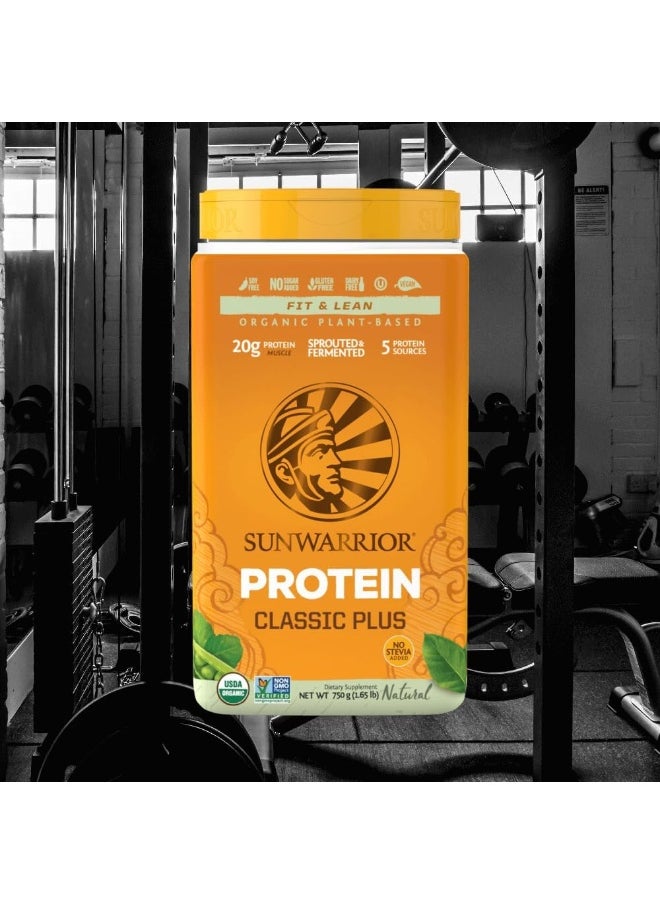 Sunwarrior - Classic Plus, Vegan Protein Powder With Peas & Brown Rice, Raw Organic Plant Based Protein  - Image 2