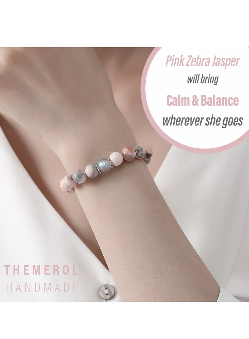 SOLARAE Bracelet Gifts for Girl Birthday Gifts for Girls Her Beaded Bracelets Natural Gemstone Bracelet Gifts for Daughter Mom Sister Wife Girlfriend Grandma - Image 4