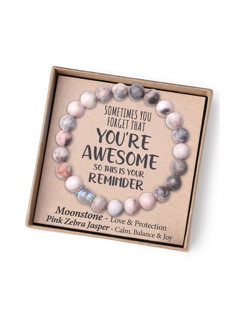 SOLARAE Bracelet Gifts for Girl Birthday Gifts for Girls Her Beaded Bracelets Natural Gemstone Bracelet Gifts for Daughter Mom Sister Wife Girlfriend Grandma - Image 1