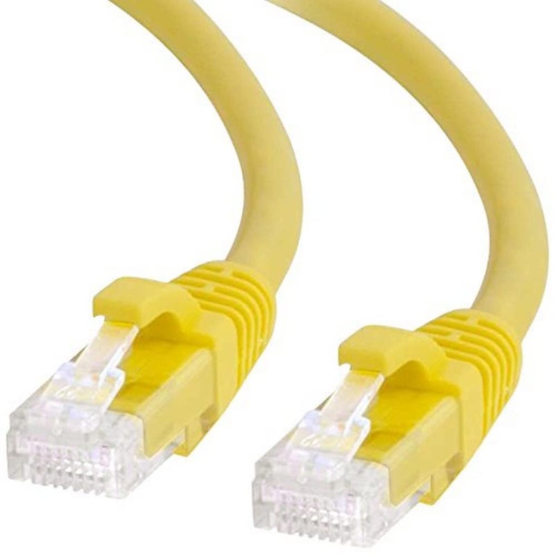 C2G Legrand Cat6 Ethernet Cable, Snagless Unshielded Cat6 Patch Cable, Yellow Network Patch Cable, 7 Foot UTP Ethernet Network Patch Cable, 1 Count, C2G 27192 - Image 1