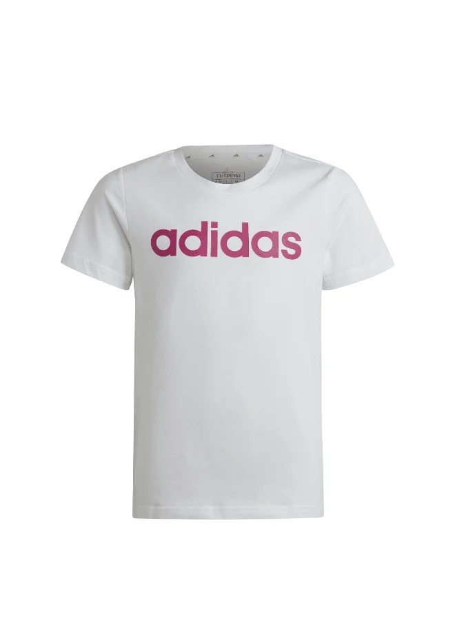 اديداس adidas G Lin T White Training T-Shirts 7-8Y