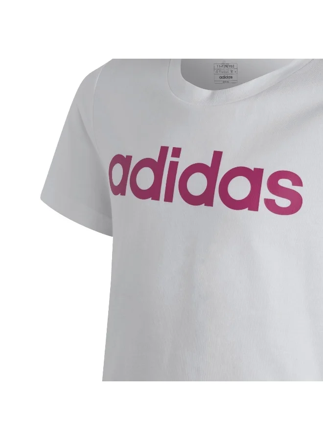 adidas adidas G Lin T White Training T-Shirts 7-8Y