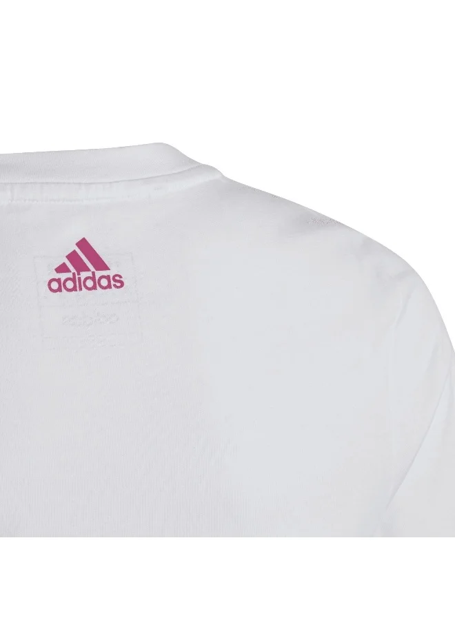 adidas adidas G Lin T White Training T-Shirts 7-8Y