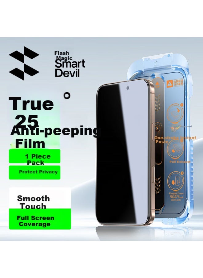 SmartDevil Privacy Tempered Glass Screen Protector For Iphone 16 Pro Max, Anti-spy Anti-dust Anti-shock Anti-fingerprint Full Coverage Screen Protector With Dust-free Storage Case By Shanmo - Image 1