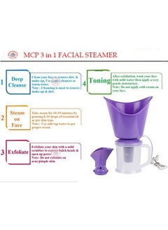 MCP MCP Steam 3 in 1 Vaporizer,Steamer for cough and cold kids steam nose inhaler and facial vaporizer (Purple)  - Image 4