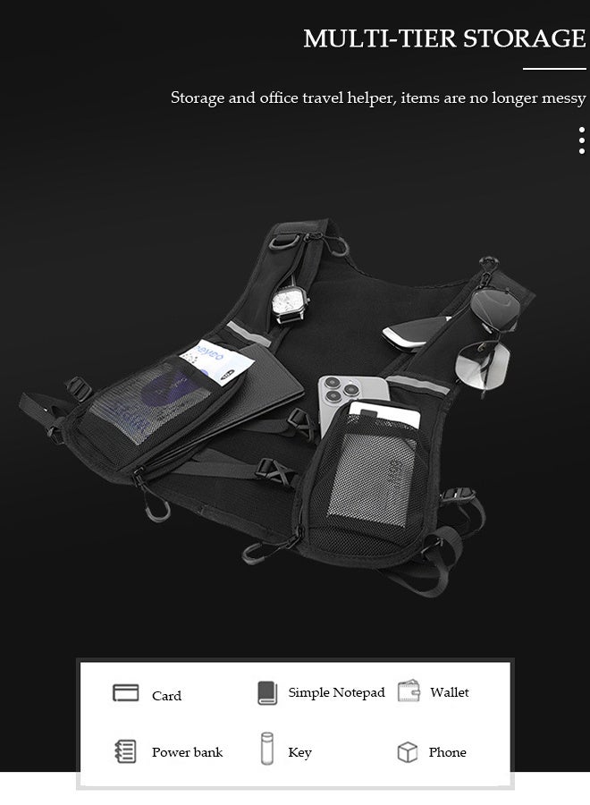 DUNISO Running Vest Backpack, Lightweight Running Backpack for Marathon, Quick Dry, Water-Resistant, Breathable, Adjustable Running Vest Phone Holder,Trail Running, Cycling, Hiking, Mountaineering for Women Men - Image 5