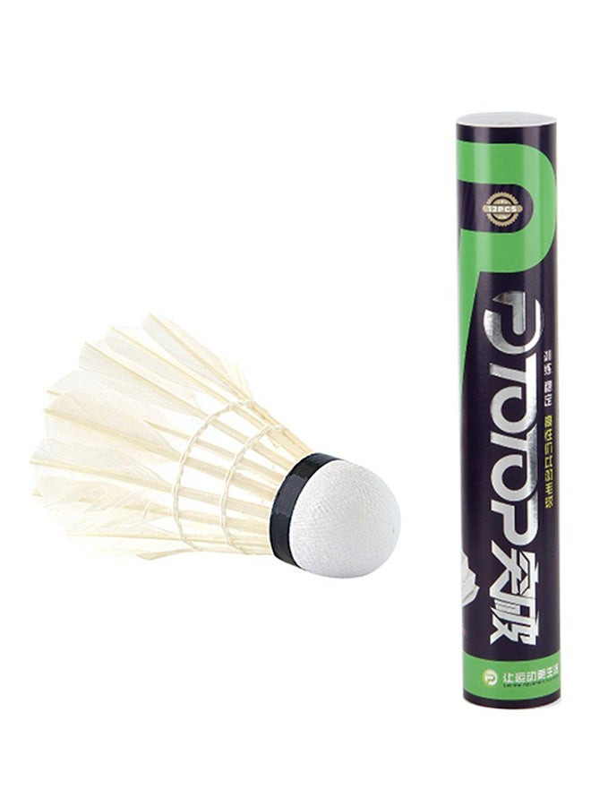 OUTAD 12-Piece Goose Feather Shuttlecocks - Image 2