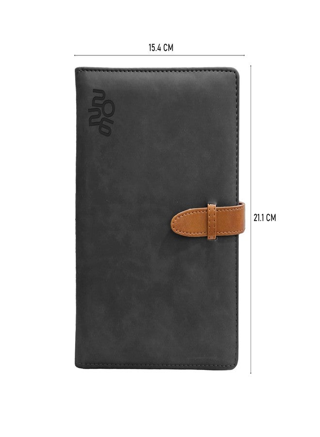 Scholar New Year 2026 Legend Diary - 70 GSM Natural Shade Paper, One Date a Page, Sunday Separate, PU Cover with Flap Insert Closure, Hardbound Daily Planner (Grey) (A5) - Image 2