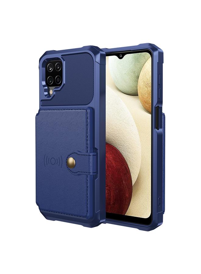 اس-توب جراب لهاتف Samsung Galaxy A12 محفظة مغناطيسية وحقيبة بطاقات جلدية لهاتف - Image 2