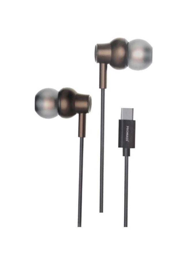 PROMASS PM-0117 Wired Earphones Headset Type-C, High-Quality Sound with Noise Isolation, Ideal for Calls & Gaming