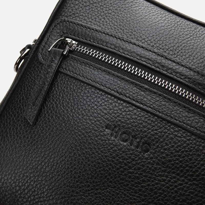 Hotiç 04CAH303440A100 GENUINE Leather Black Men's Bag