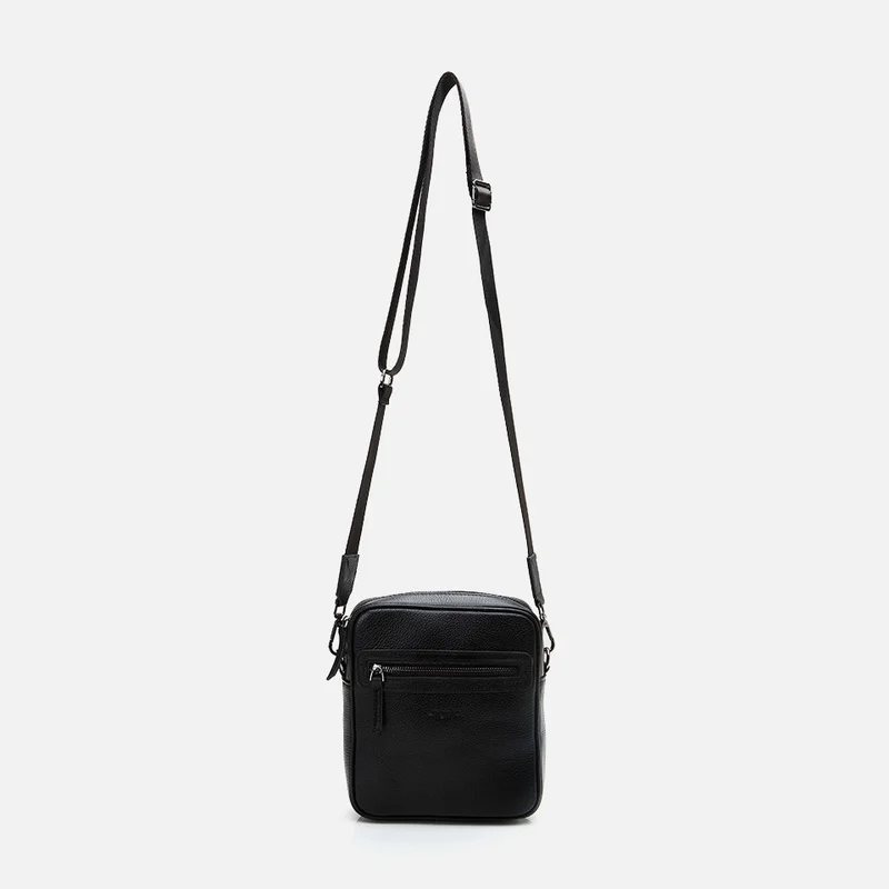 Hotiç 04CAH303440A100 GENUINE Leather Black Men's Bag