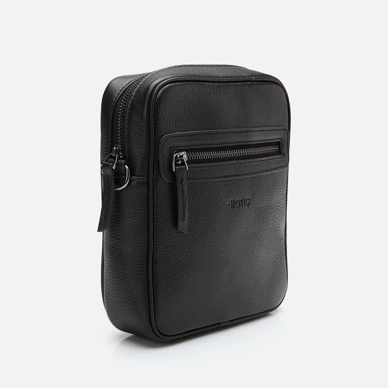 Hotiç 04CAH303440A100 GENUINE Leather Black Men's Bag