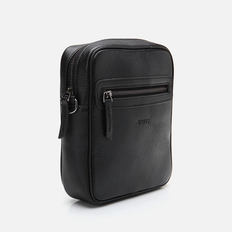 Hotiç 04CAH303440A100 GENUINE Leather Black Men's Bag  - Image 3