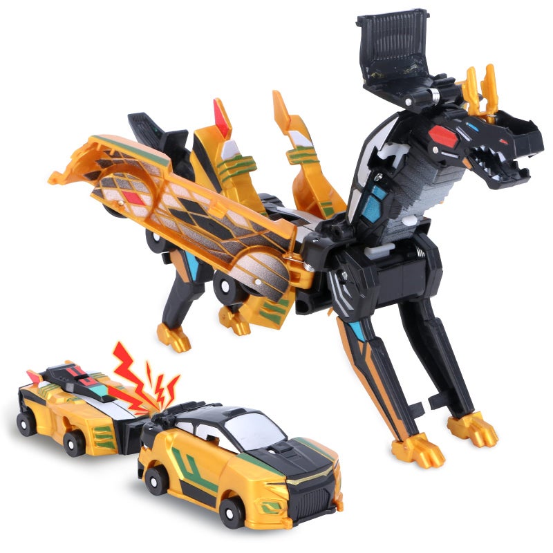 SOYUOI 2in1 Transforming Dinosaur Car Toy Magnetic Collision Robots for Kids Exciting Transformation Play for Boys Girls Ideal Birthday - Image 3