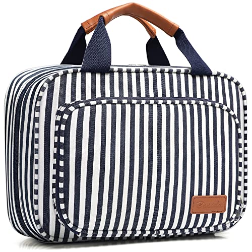 Bosidu Toiletry Bag for Women Large Capacity Hanging Travel Toiletry Organizer for Traveling Women with 4 Compartments 1 Hanging Hook Travel Comestic Makeup Bag for Full Size Toiletries - Image 2