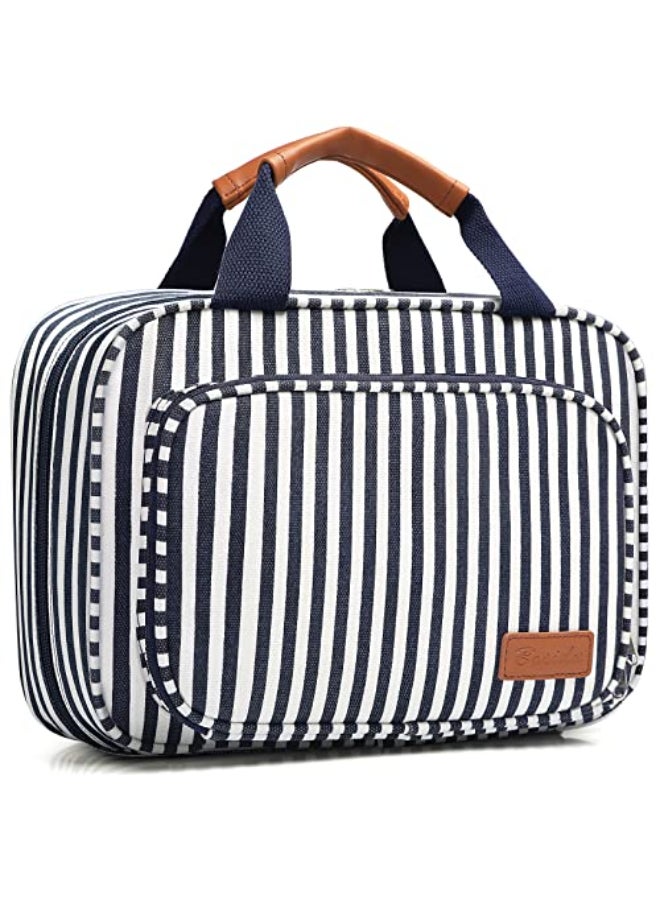 Bosidu Toiletry Bag for Women Large Capacity Hanging Travel Toiletry Organizer for Traveling Women with 4 Compartments 1 Hanging Hook Travel Comestic Makeup Bag for Full Size Toiletries - Image 1