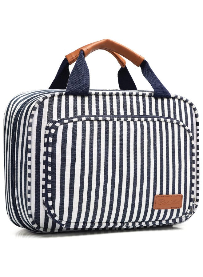 Bosidu Toiletry Bag for Women Large Capacity Hanging Travel Toiletry Organizer for Traveling Women with 4 Compartments 1 Hanging Hook Travel Comestic Makeup Bag for Full Size Toiletries - Image 3