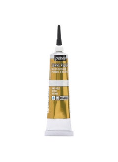 Pebeo Vitrail Cerne Relief Dimensional Paint 37 Ml Tube With Nozzle King Gold 1.25 Fl Oz (Pack Of 1)  - Image 1