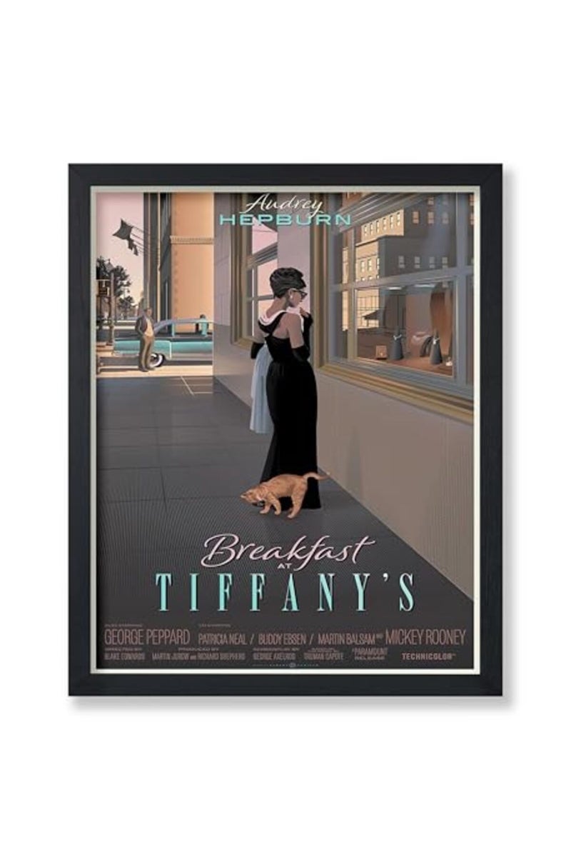 Poster Master Breakfast at Tiffany's Movie Poster - Audrey Hepburn Print - Fashion Art - Gift for Men, Women & Fan - Classic Decor for Home Theater, Bedroom, Office or Studio - 8x10 UNFRAMED Wall Art - Image 2