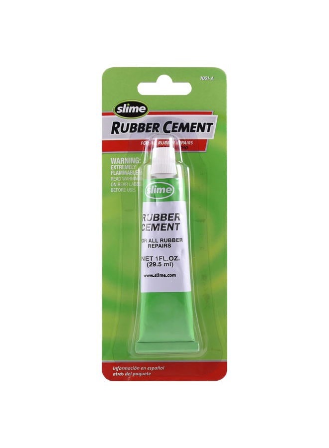 Slime 1051-A Rubber Cement, Tire Repair, use Plugs or Patches, 1 oz. Tube - Image 1
