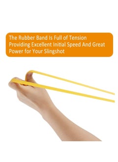 Generic Flat Slingshot Rubber Bands, 8 Pcs Hunting Catapults Rubber Bands, Flexible Rubber Latex Catapult Bands, Slingshot Sports Catapult, Sports Catapult Made of Stainless Steel (Random Color)  - Image 2