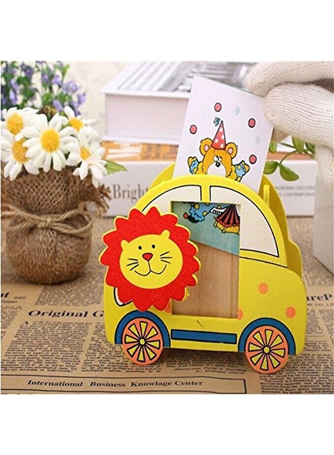 Funny Teddy Return Gift for Kids Birthday Party - Wooden Pencil Stand - Pack of 12 pcs (Assorted Design and Color) - Image 4
