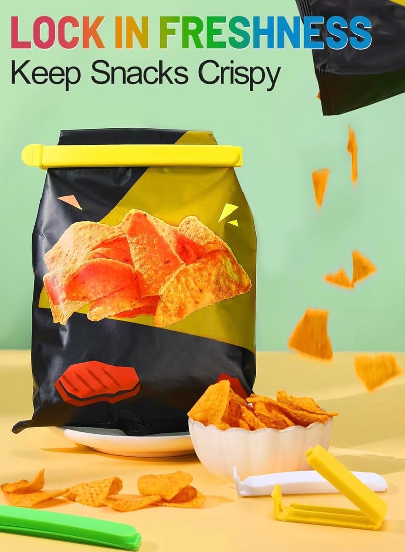 CleanWave - The Pure Effect 30-Pack Plastic Food Bag Clips – Reusable Sealing Clips for Kitchen Storage & Snack Bags | Airtight, Moisture-Proof & Durable Freshness Seal for Chips, Bread, Coffee & Food Packages - Image 4