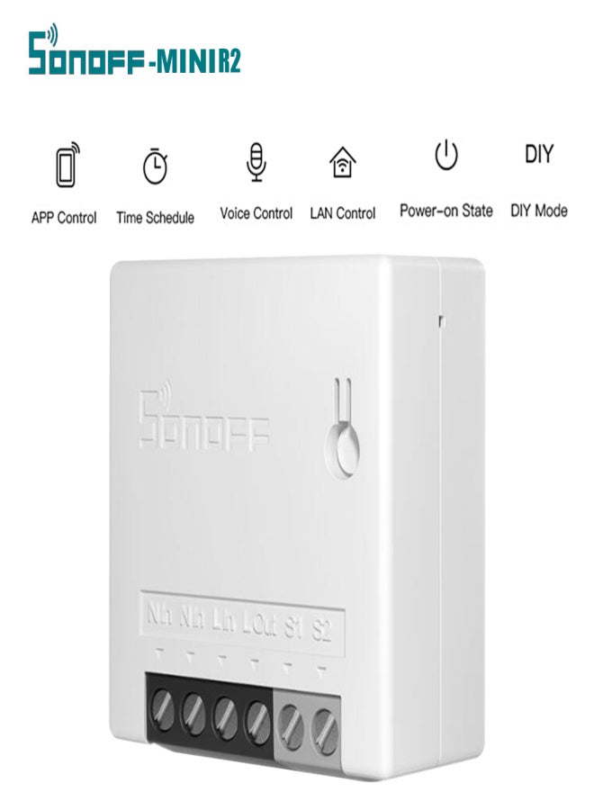 SONOFF-MINI R2 - Two Way Intelligent Switch Mini and Compact 1PC - Image 1