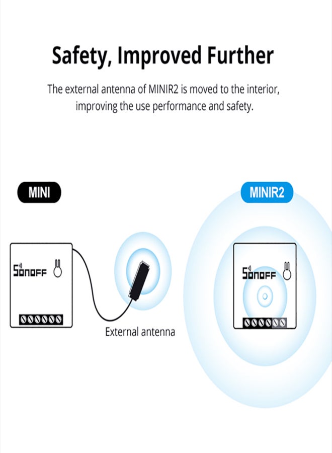 SONOFF-MINI R2 - Two Way Intelligent Switch Mini and Compact 1PC - Image 4