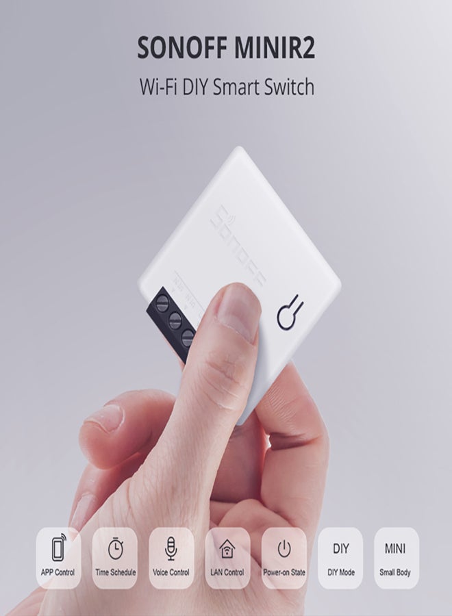 SONOFF-MINI R2 - Two Way Intelligent Switch Mini and Compact 1PC - Image 3
