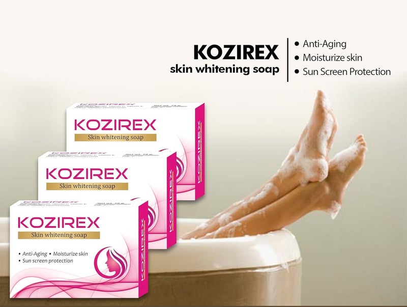Biotrex Nutraceuticals Biotrex Kozirex Skin Whitening Bath Soap 75gm Combo Pack of 3 - Image 2