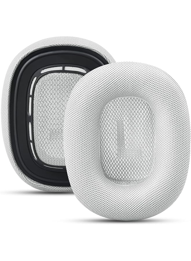 erorex Premium Replacement Ear Cushions For Airpods Max Headphone Protein Leather Memory Foam Earpads Leather White - Image 1