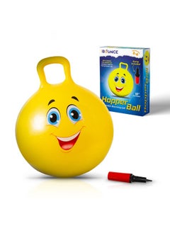 Bouncy Ball For Kids Bouncing Ball With Handle Outdoor Toys For Ages 56789 Yellow Hopper Ball W/Pump - pzsku/ZAF07306591C624FD23A6Z/45/_/1720608505/56c18712-8781-4aca-af96-2618dcd4221d