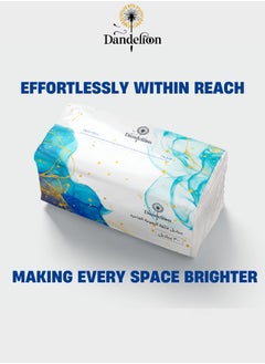 Dandelion Dandelion Ultra-Soft Facial Tissues– Total 3000 Sheets, 300 Pulls x 2 Ply, Pack of 5, White  - Image 5
