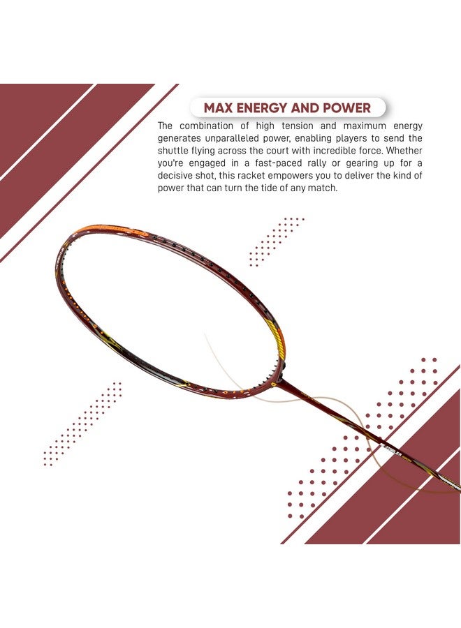 Apacs أباكس زد-زيغلر ريبورن (غير مشدود، 42 رطل توتر عالي) أقصى طاقة وقوة | عمود نحيف | صنع في فيتنام | مضرب بادل مصنوع من الجرافيت الياباني 100% مع غلاف كامل مجاني (مارون) - Image 3